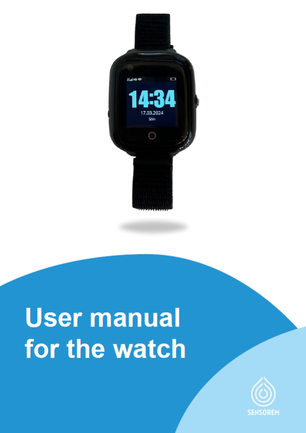 User manual for the watch